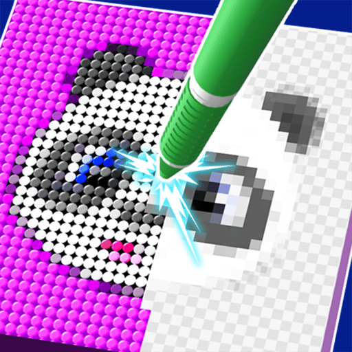 Diamond Drawing by Numbers